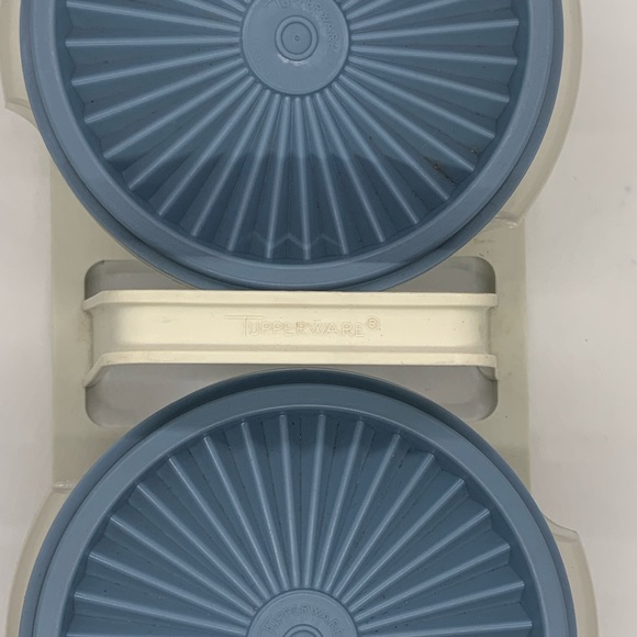 Vintage TUPPERWARE Condiment Caddy!  Blue! - Picture 6 of 14